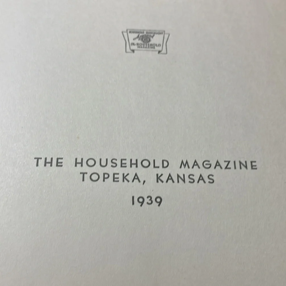 The Household Searchlight Recipe Book Embossed Hardcover 1939 Edition